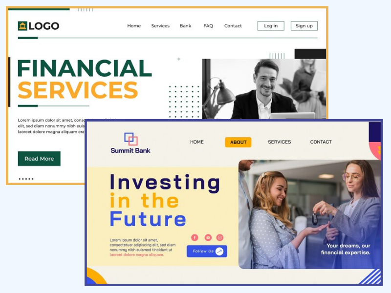 Financial Services Website Design
