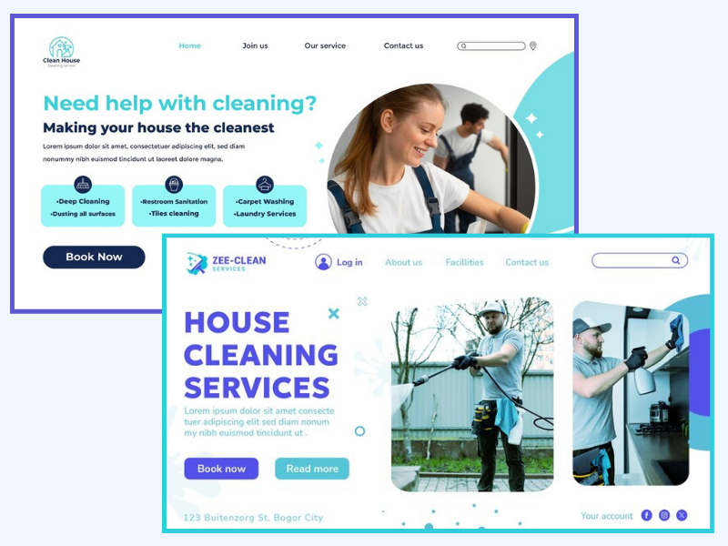 Professional Cleaning Services Website